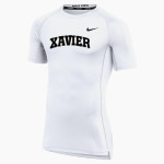 Xavier Falcons <span class="pdp-name-mascot">Xavier Falcons</span> Nike Men's Pro Short Sleeve Compression Top Front Thumbnail