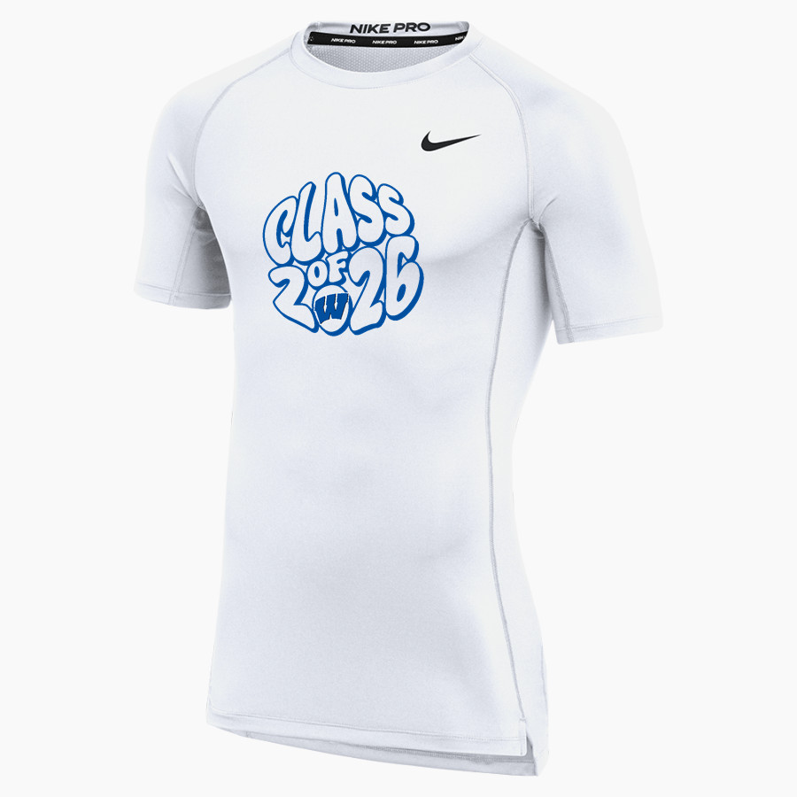 WINDSOR ACADEMY KNIGHTS <span class="pdp-name-mascot">WINDSOR ACADEMY KNIGHTS</span> Nike Men's Pro Short Sleeve Compression Top