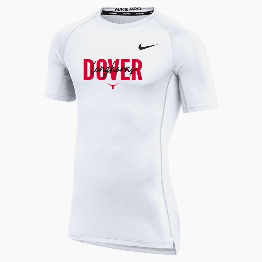 DOVER HIGH SCHOOL LONGHORNS Nike Men's Pro Short Sleeve Compression Top