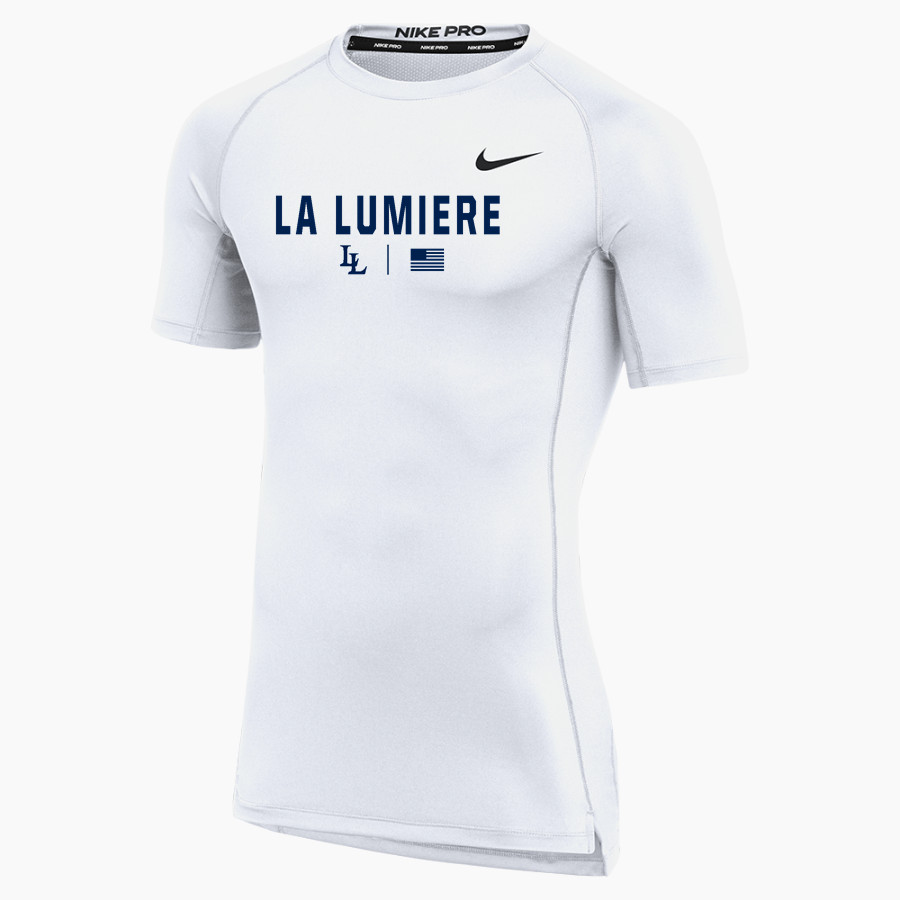 La Lumiere School Lakers Online Store <span class="pdp-name-mascot">La Lumiere Lakers</span> Nike Men's Pro Short Sleeve Compression Top