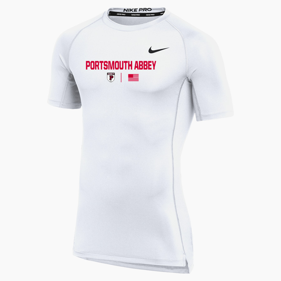 PORTSMOUTH ABBEY SCHOOL RAVENS <span class="pdp-name-mascot">PORTSMOUTH ABBEY RAVENS</span> Nike Men's Pro Short Sleeve Compression Top