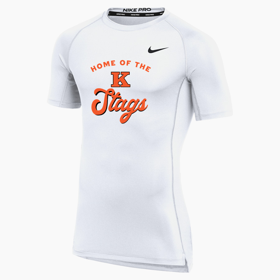 KINGSLEY HIGH SCHOOL STAGS <span class="pdp-name-mascot">KINGSLEY AREA STAGS</span> Nike Men's Pro Short Sleeve Compression Top