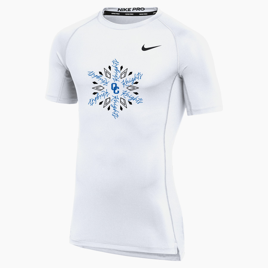 OAK CREEK HIGH SCHOOL KNIGHTS Nike Men's Pro Short Sleeve Compression Top