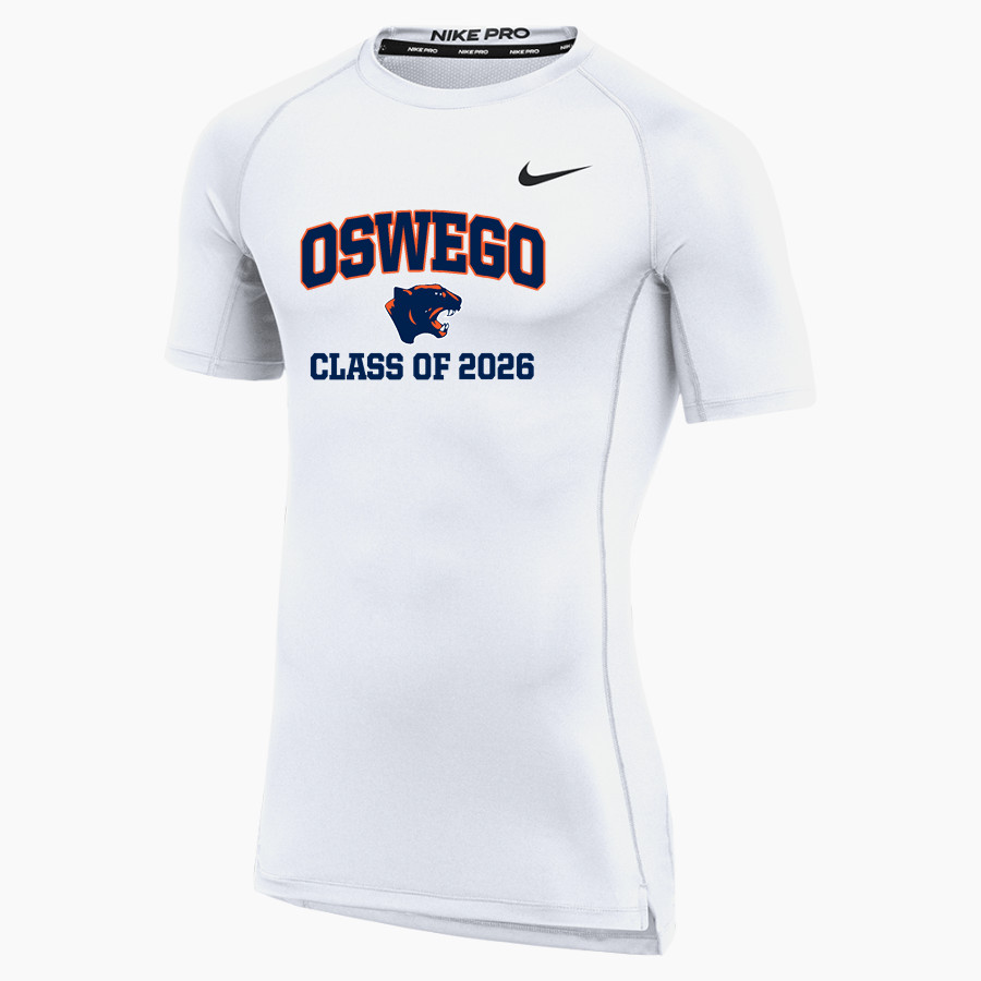 Oswego Panthers <span class="pdp-name-mascot">Oswego Panthers</span> Nike Men's Pro Short Sleeve Compression Top