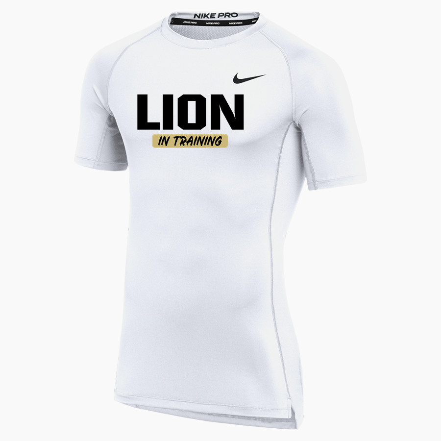 LEVERETTS CHAPEL HIGH SCHOOL LIONS <span class="pdp-name-mascot">LEVERETTS CHAPEL LIONS</span> Nike Men's Pro Short Sleeve Compression Top