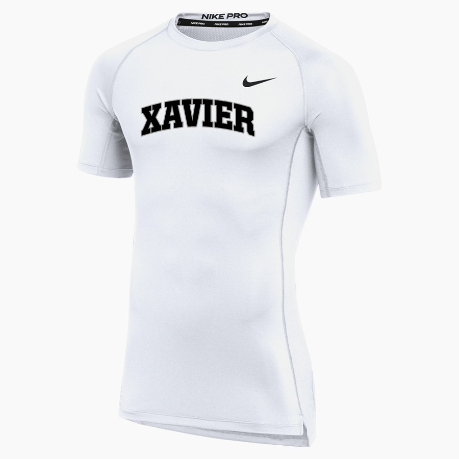 Xavier Falcons <span class="pdp-name-mascot">Xavier Falcons</span> Nike Men's Pro Short Sleeve Compression Top