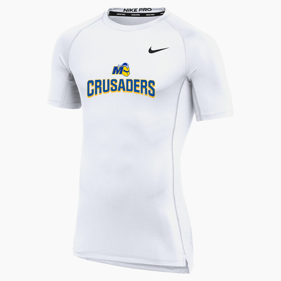 Madonna Crusaders Nike Men's Pro Short Sleeve Compression Top