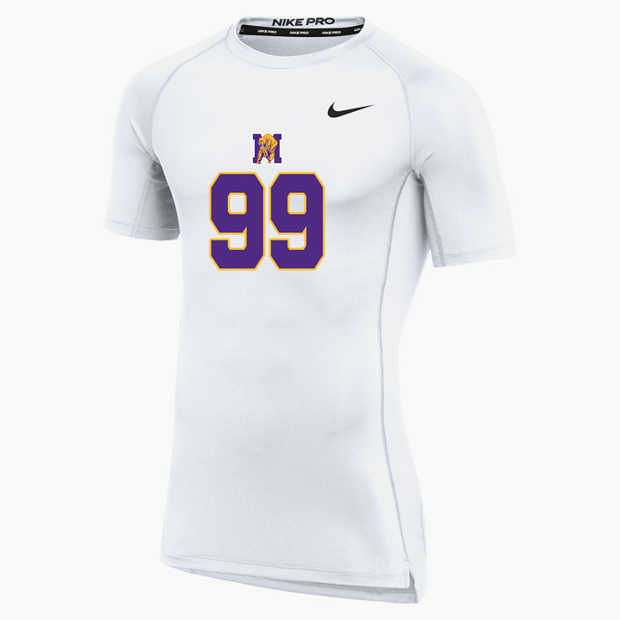 Miles Golden Bears <span class="pdp-name-mascot">Miles Golden Bear</span> Nike Men's Pro Short Sleeve Compression Top