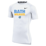 BATH HIGH SCHOOL WILDCATS <span class="pdp-name-mascot">BATH WILDCATS</span> Nike Men's Pro Short Sleeve Compression Top Front Thumbnail