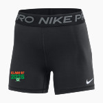 Communion of Saints School Sabres official sideline store Nike Pro Women's 365 5" Short Front Thumbnail