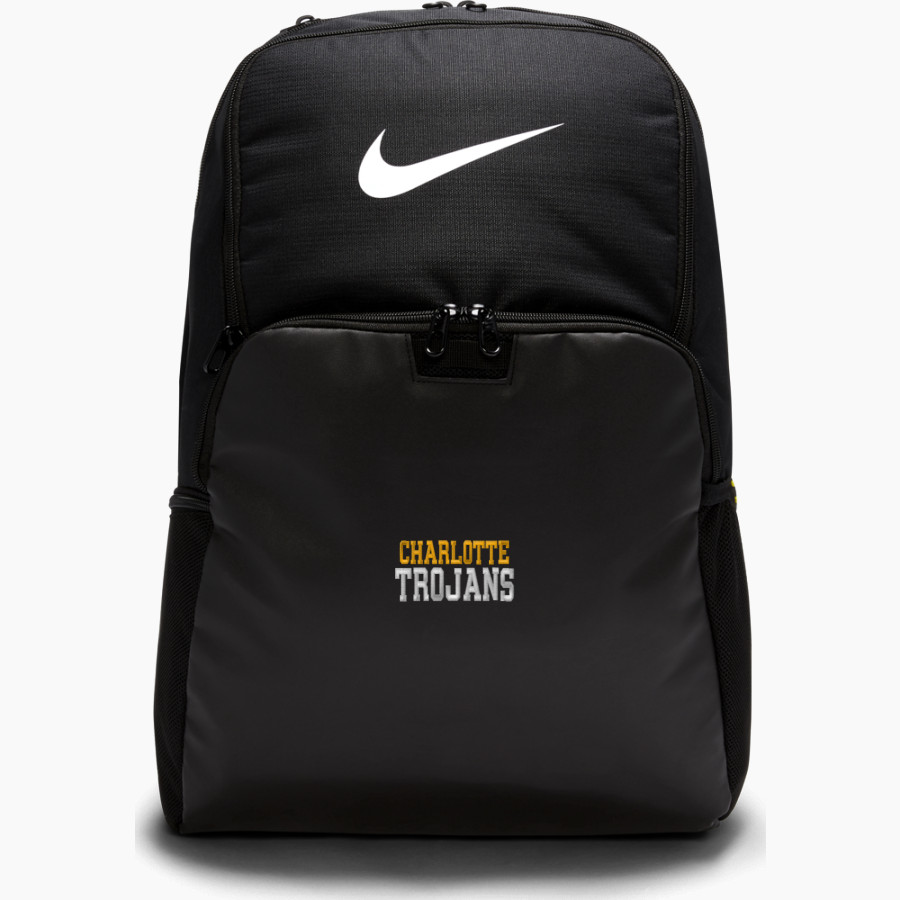 CHARLOTTE HIGH SCHOOL TROJANS Nike Brasilia 9.5 XL Backpack