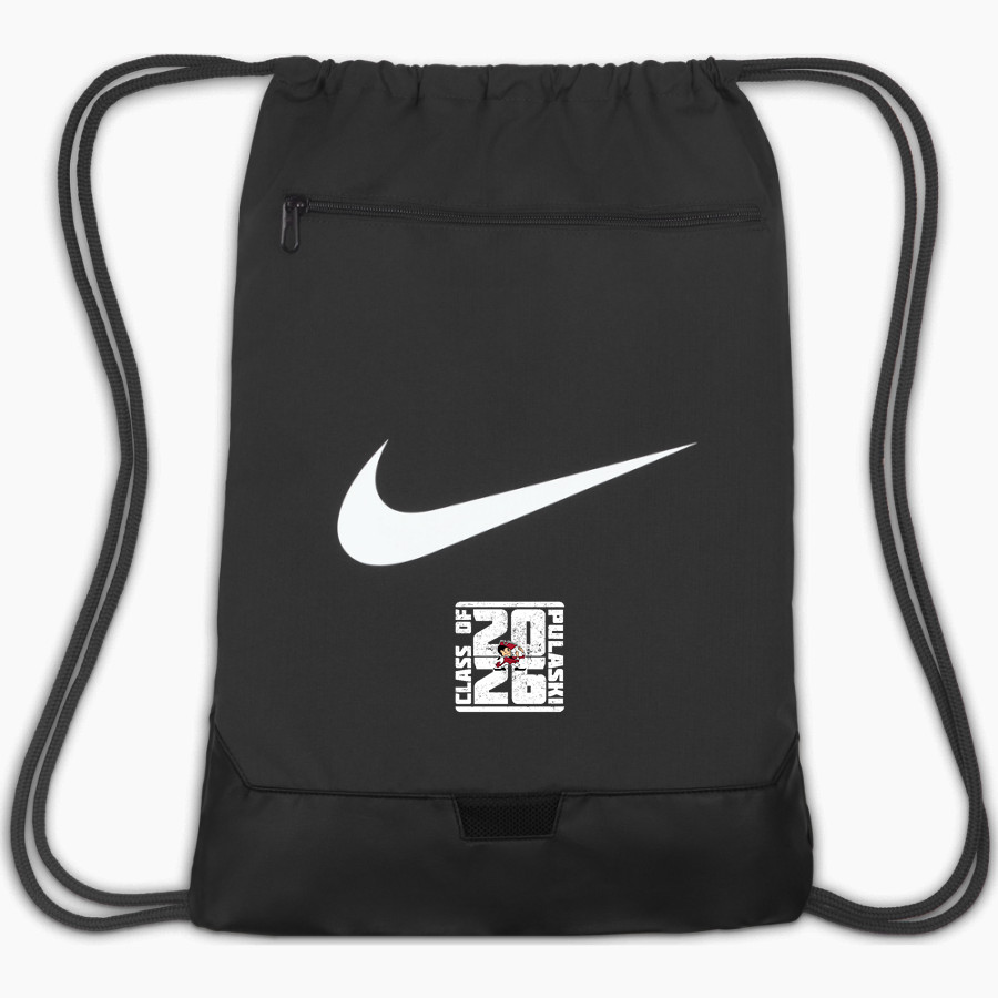 Pulaski Red Raiders Nike Brasilia 9.5 Drawstring Bag
