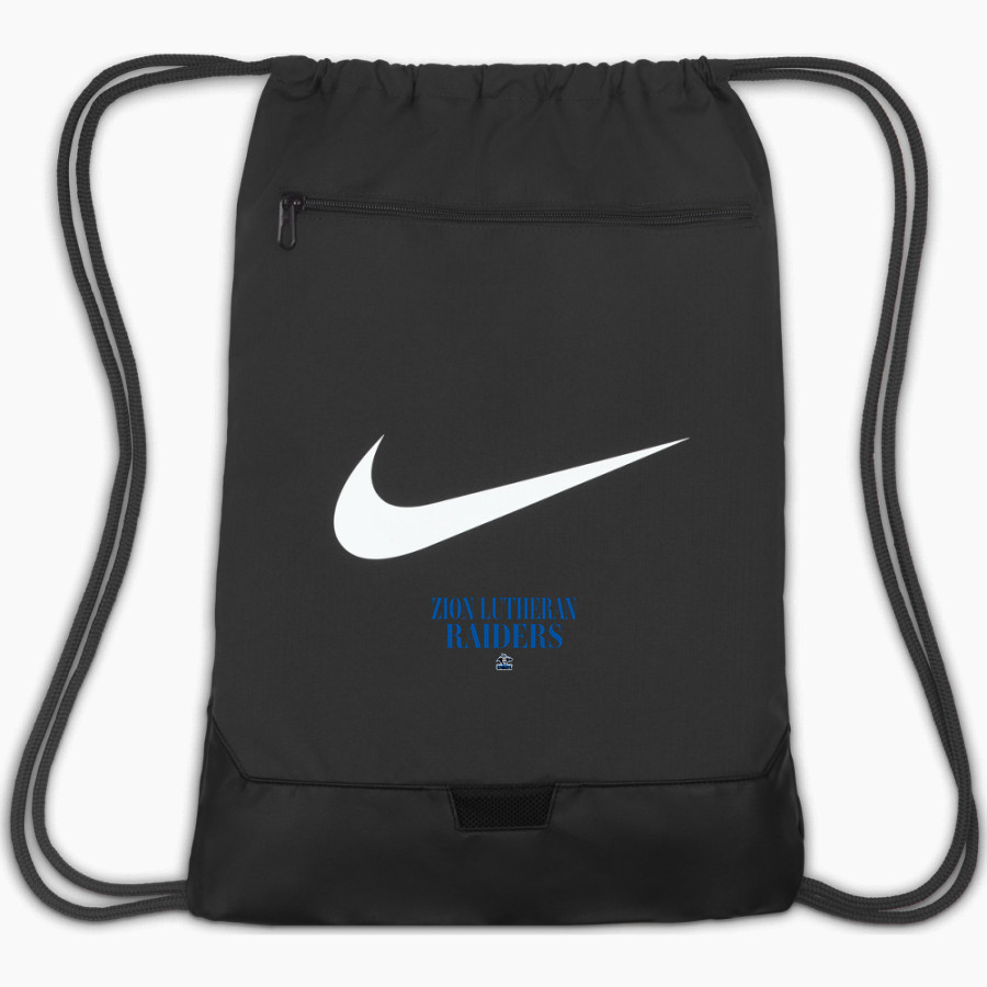 Zion Lutheran Raiders Nike Brasilia 9.5 Drawstring Bag