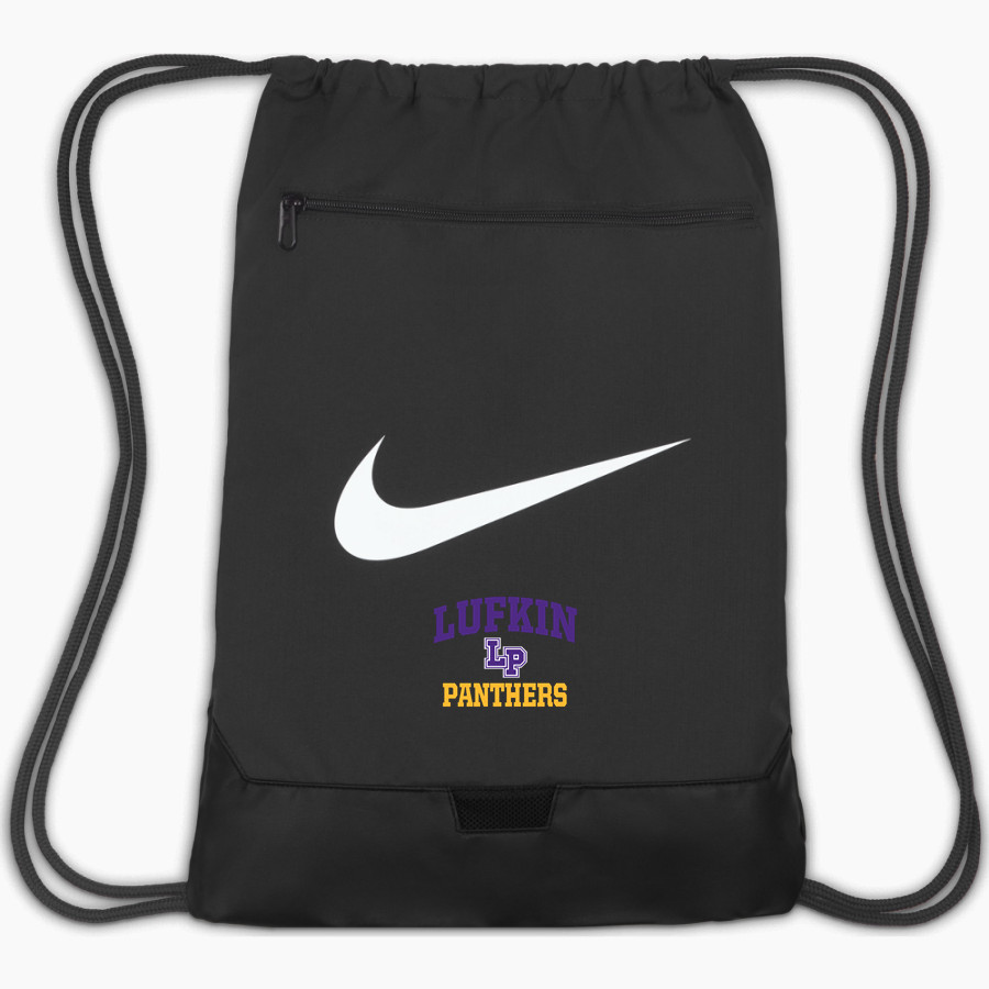 LUFKIN HIGH SCHOOL PANTHERS <span class="pdp-name-mascot">LUFKIN PANTHERS</span> Nike Brasilia 9.5 Drawstring Bag