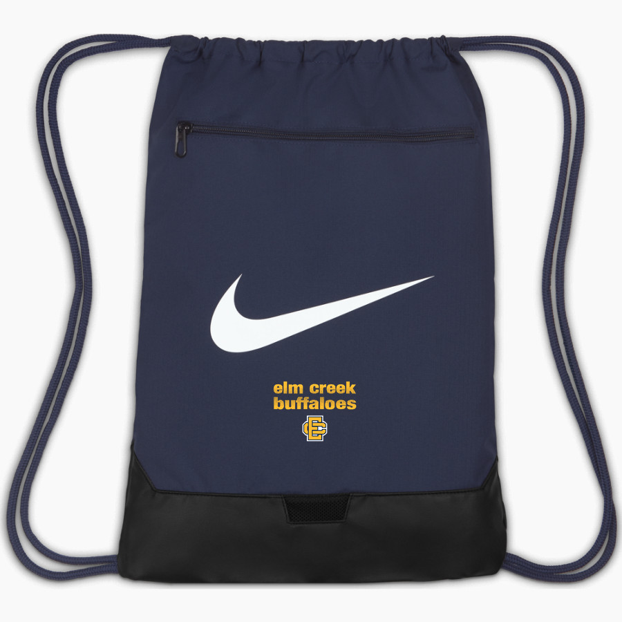 Elm Creek Buffaloes <span class="pdp-name-mascot">Elm Creek Buffaloes</span> Nike Brasilia 9.5 Drawstring Bag