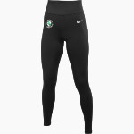 Communion of Saints School Sabres official sideline store Nike Women's Team One Leggings Front Thumbnail