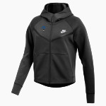 BRIMLEY HIGH SCHOOL BAYS <span class="pdp-name-mascot">BRIMLEY BAYS</span> Nike Women's Tech Fleece Full-Zip Hoodie Front Thumbnail