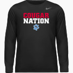 CROW HIGH SCHOOL Cougars Online Store Nike Men's Team Legend Long Sleeve Tee Front Thumbnail