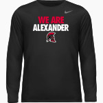 Alexander Spartans Nike Men's Team Legend Long Sleeve Tee Front Thumbnail