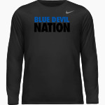 BRUNSWICK ATHLETIC FOUNDATION GO BIG BLUE <span class="pdp-name-mascot">BRUNSWICK BLUE DEVILS</span> Nike Men's Team Legend Long Sleeve Tee Front Thumbnail