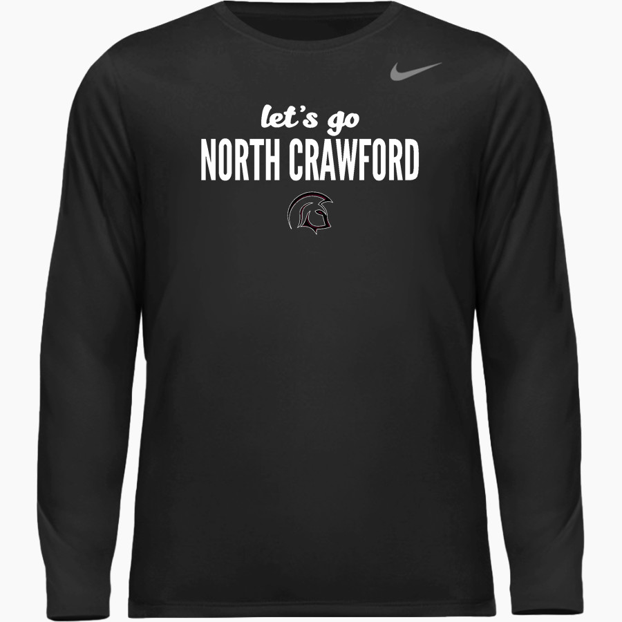 North Crawford Trojans Nike Men's Team Legend Long Sleeve Tee