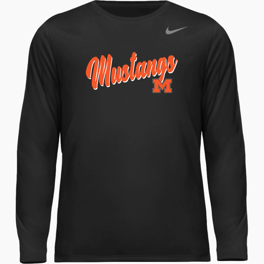 MUNISING HIGH SCHOOL MUSTANGS <span class="pdp-name-mascot">MUNISING MUSTANGS</span> Nike Men's Team Legend Long Sleeve Tee