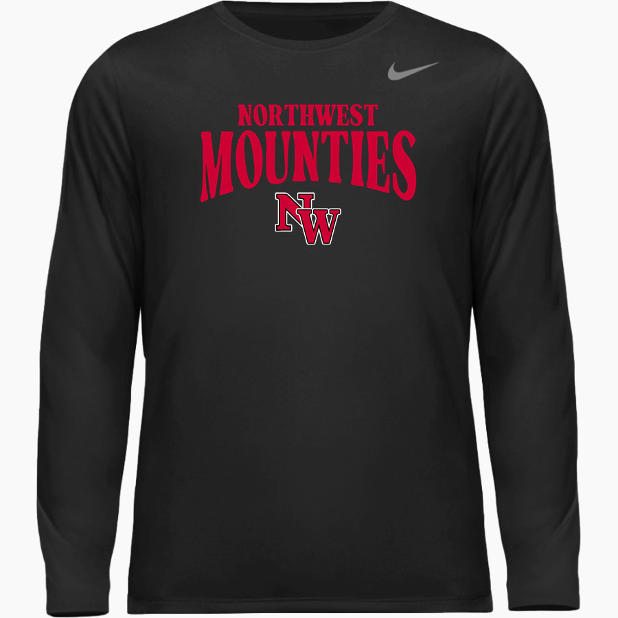 Northwest Mounties Nike Men's Team Legend Long Sleeve Tee
