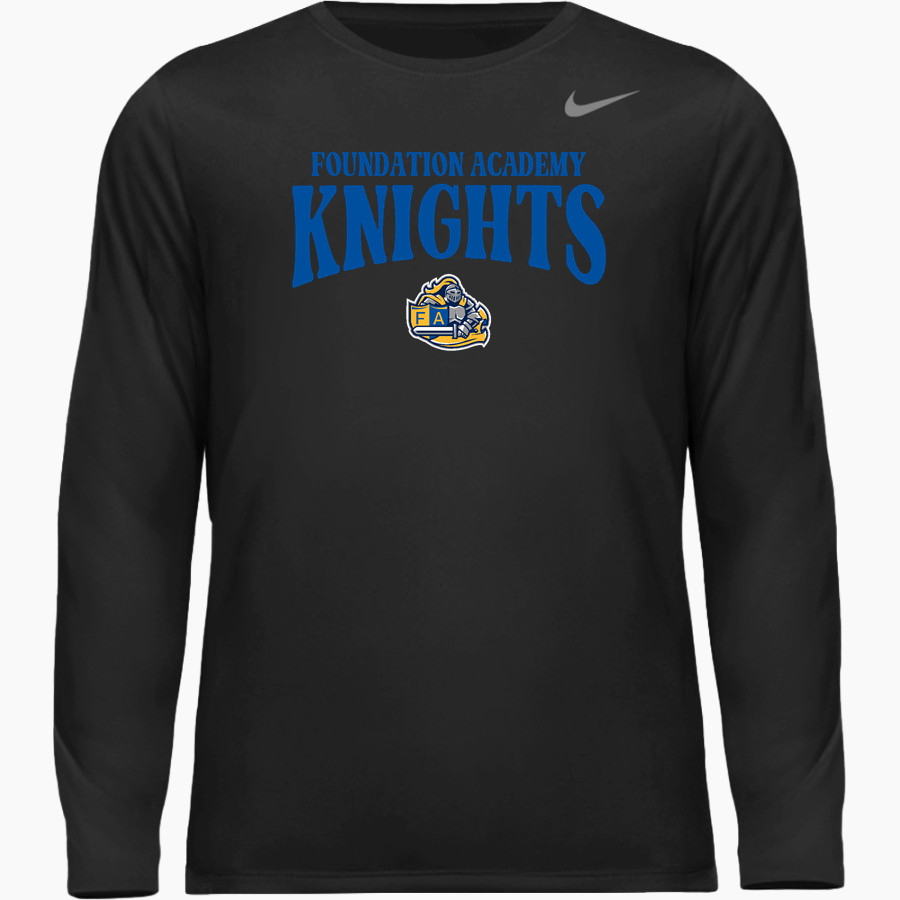 FOUNDATION ACADEMY Knights <span class="pdp-name-mascot">FOUNDATION ACADEMY CHARTER SCHOOL Knights</span> Nike Men's Team Legend Long Sleeve Tee