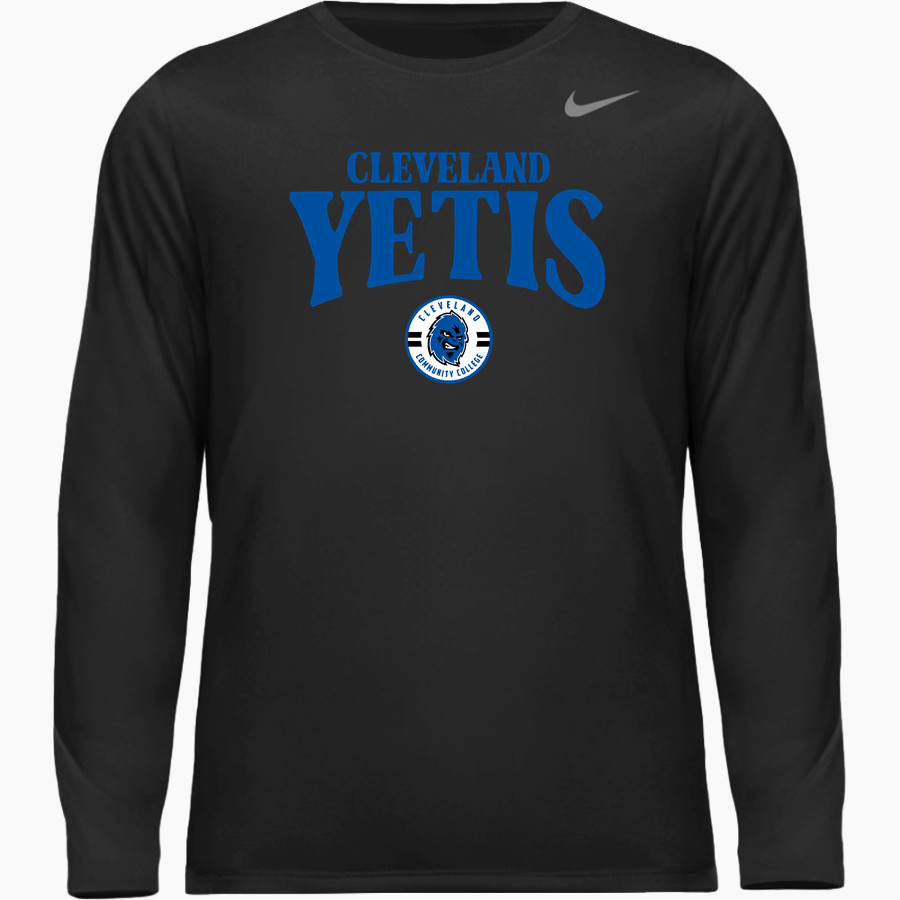 Cleveland Community College Yetis Nike Men's Team Legend Long Sleeve Tee