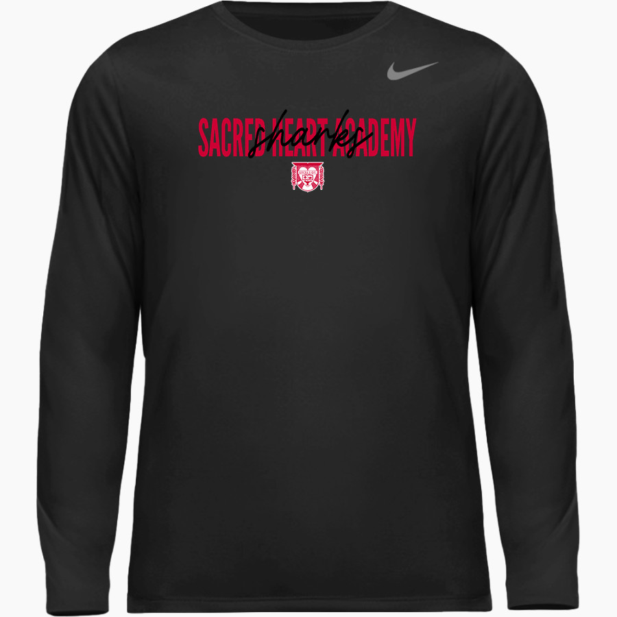 Sacred Heart Academy Sharks <span class="pdp-name-mascot">Sacred Heart Academy Sharks</span> Nike Men's Team Legend Long Sleeve Tee