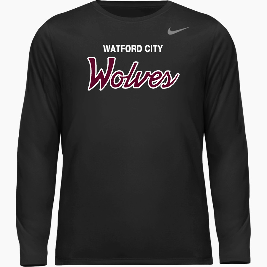 WATFORD CITY HIGH SCHOOL WOLVES Nike Men's Team Legend Long Sleeve Tee
