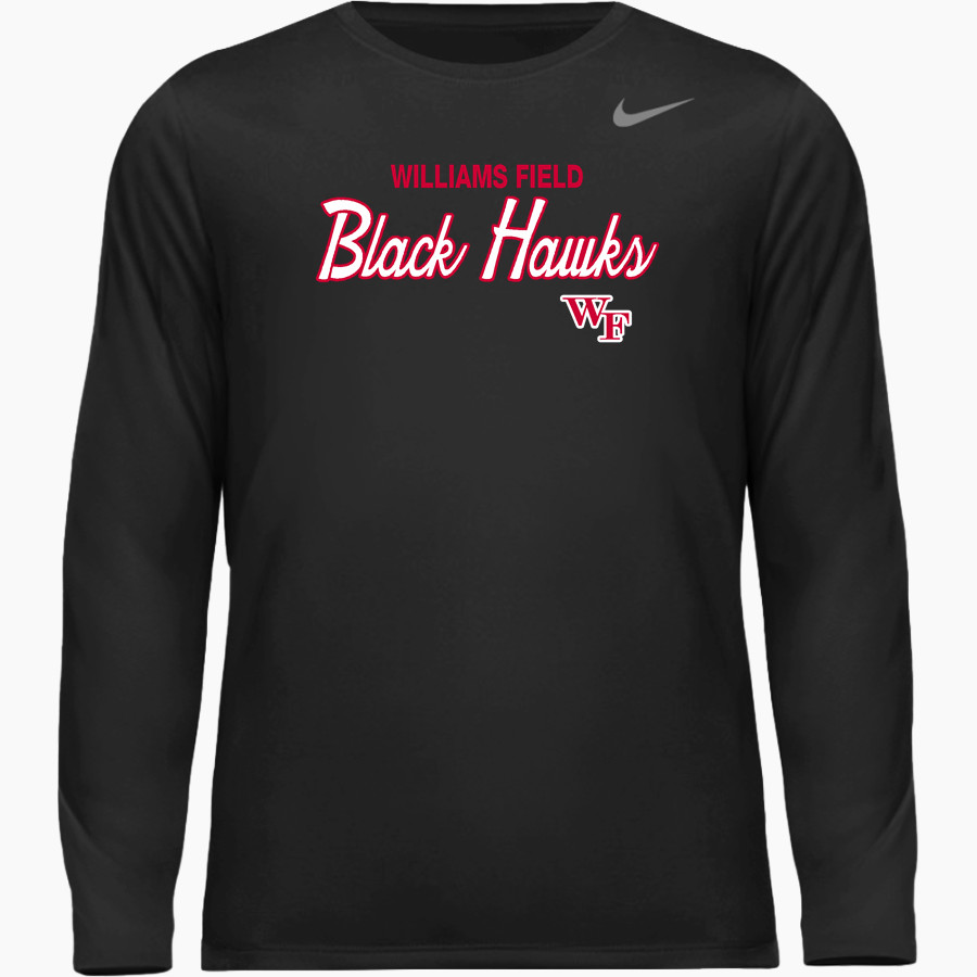 Williams Field Black Hawks <span class="pdp-name-mascot">Williams Field Black Hawks</span> Nike Men's Team Legend Long Sleeve Tee