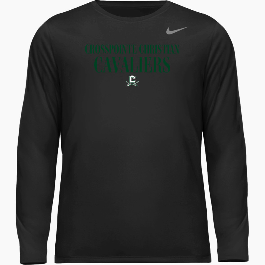 Crosspointe Christian Cavaliers <span class="pdp-name-mascot">Crosspointe Christian Academy Cavaliers</span> Nike Men's Team Legend Long Sleeve Tee