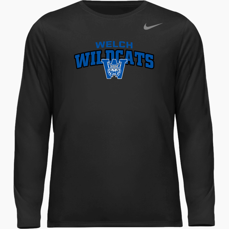 WELCH HIGH SCHOOL WILDCATS Nike Men's Team Legend Long Sleeve Tee