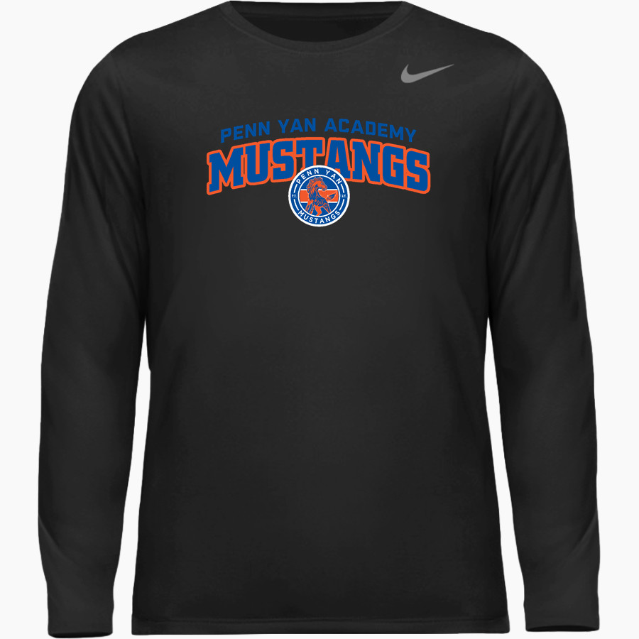 Penn Yan Academy Mustangs Nike Men's Team Legend Long Sleeve Tee