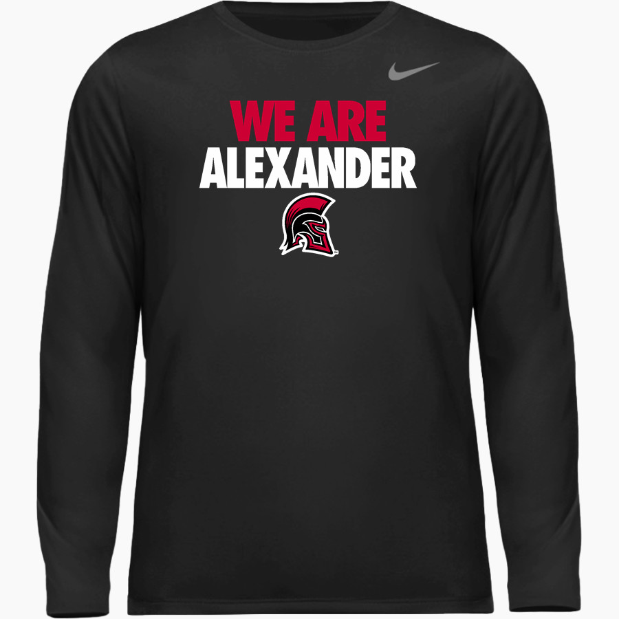 Alexander Spartans Nike Men's Team Legend Long Sleeve Tee