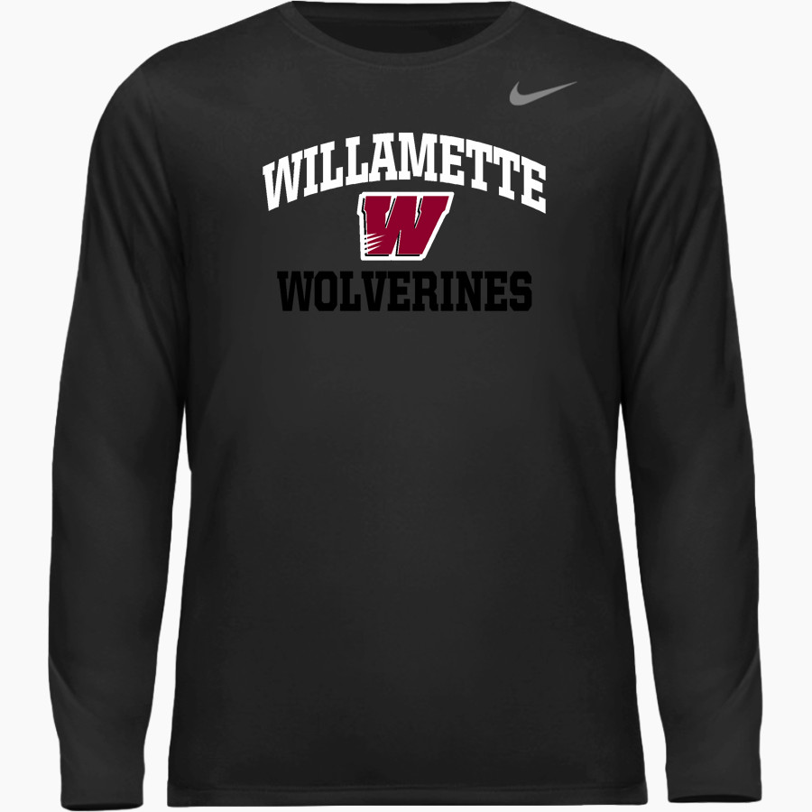 Willamette Wolverines <span class="pdp-name-mascot">Willamette Wolverines</span> Nike Men's Team Legend Long Sleeve Tee