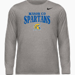 MASON CO CENTRAL HIGH SCHOOL SPARTANS <span class="pdp-name-mascot">MASON CO SPARTANS</span> Nike Men's Team Legend Long Sleeve Tee Front Thumbnail