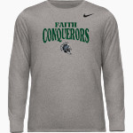 FAITH CHRISTIAN ACADEMY CONQUERORS <span class="pdp-name-mascot">FAITH CONQUERORS</span> Nike Men's Team Legend Long Sleeve Tee Front Thumbnail