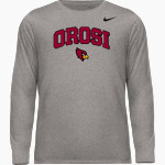 OROSI HIGH SCHOOL CARDINALS <span class="pdp-name-mascot">OROSI CARDINALS</span> Nike Men's Team Legend Long Sleeve Tee Front Thumbnail