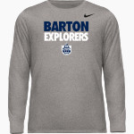 Barton Explorers Nike Men's Team Legend Long Sleeve Tee Front Thumbnail