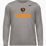 CHRIST LUTHERAN Cougars <span class="pdp-name-mascot">CHRIST LUTHERAN DAY SCHOOL Cougars</span> Nike Men's Team Legend Long Sleeve Tee Front Thumbnail