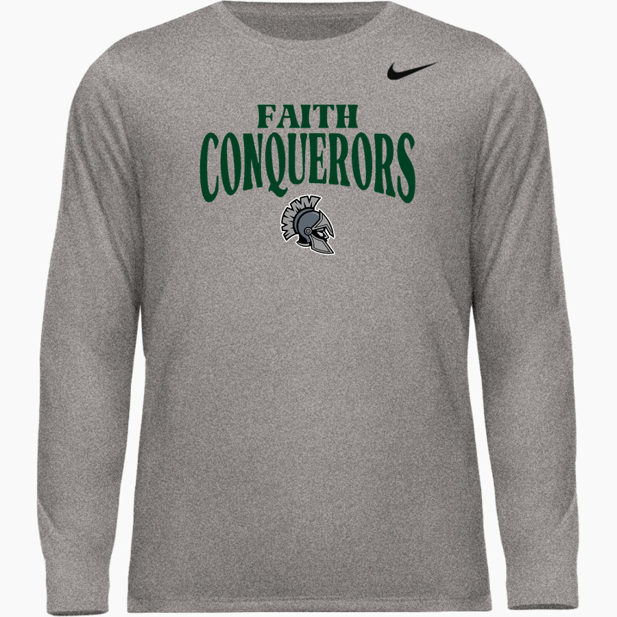 FAITH CHRISTIAN ACADEMY CONQUERORS <span class="pdp-name-mascot">FAITH CONQUERORS</span> Nike Men's Team Legend Long Sleeve Tee