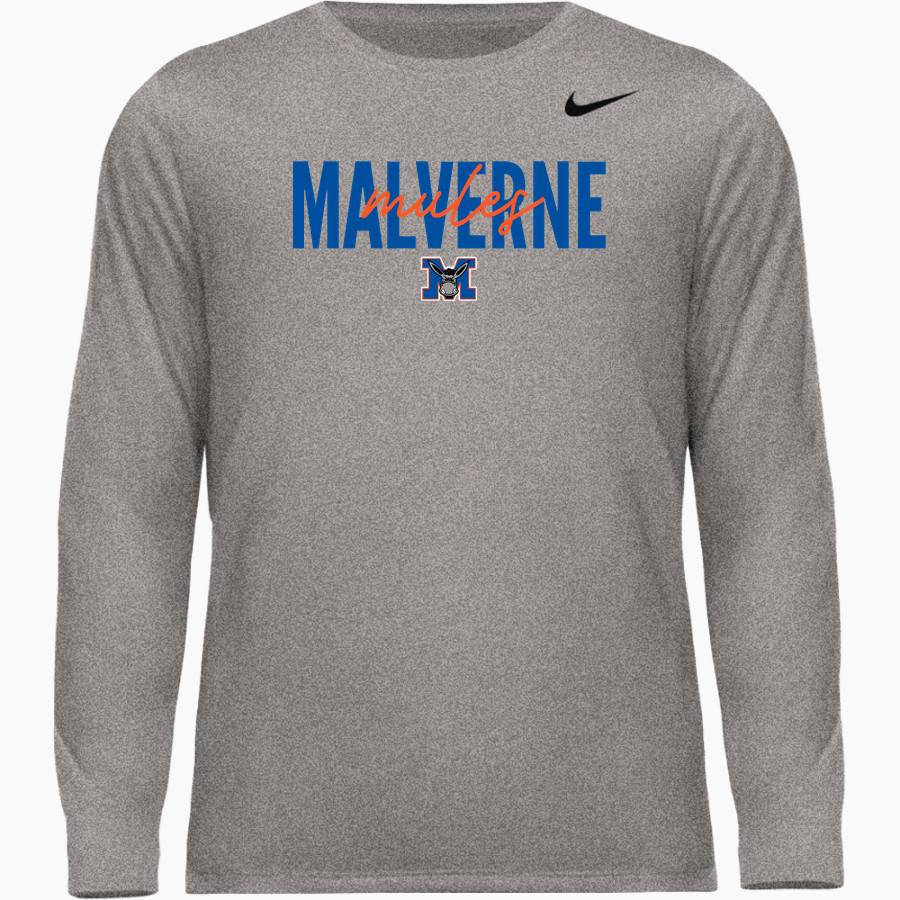 MALVERNE HIGH SCHOOL MULES Nike Men's Team Legend Long Sleeve Tee