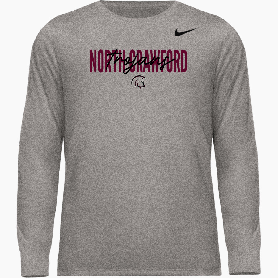 North Crawford Trojans Nike Men's Team Legend Long Sleeve Tee