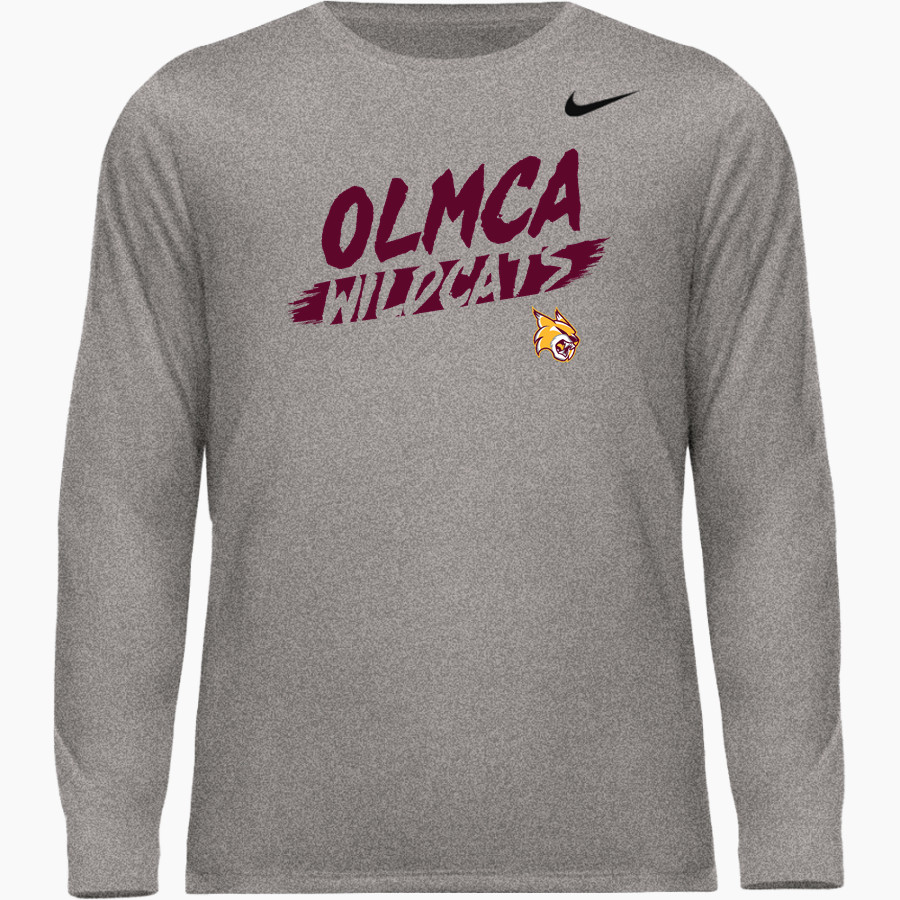 OLMCA Wildcats Nike Men's Team Legend Long Sleeve Tee