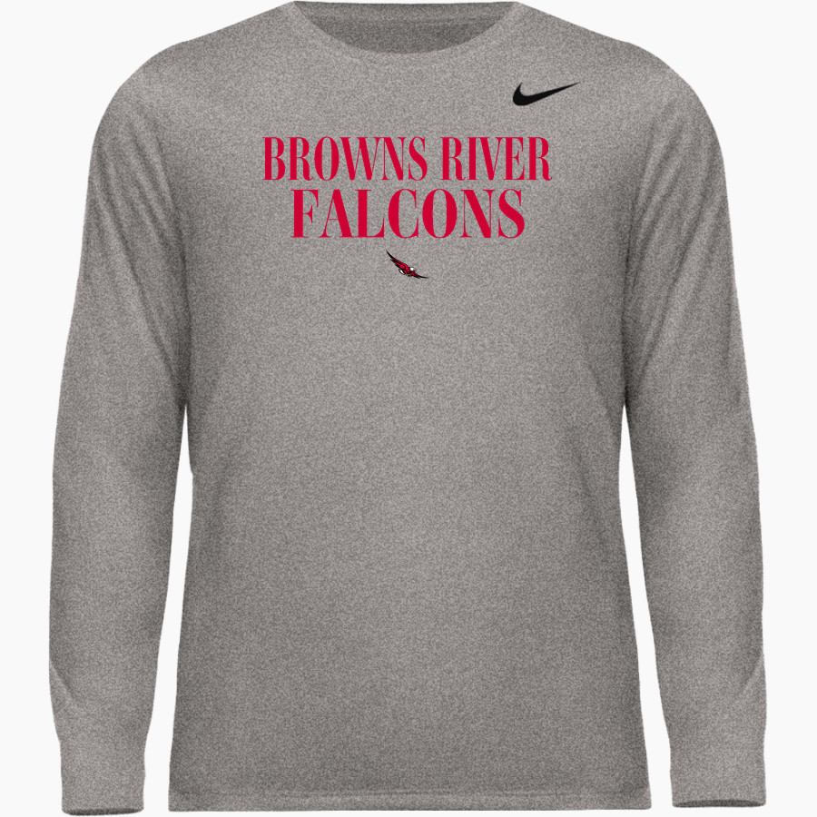 Browns River Falcons Nike Men's Team Legend Long Sleeve Tee