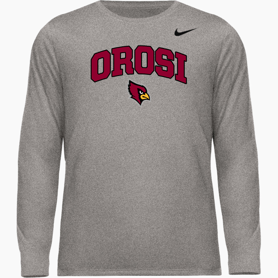 OROSI HIGH SCHOOL CARDINALS <span class="pdp-name-mascot">OROSI CARDINALS</span> Nike Men's Team Legend Long Sleeve Tee