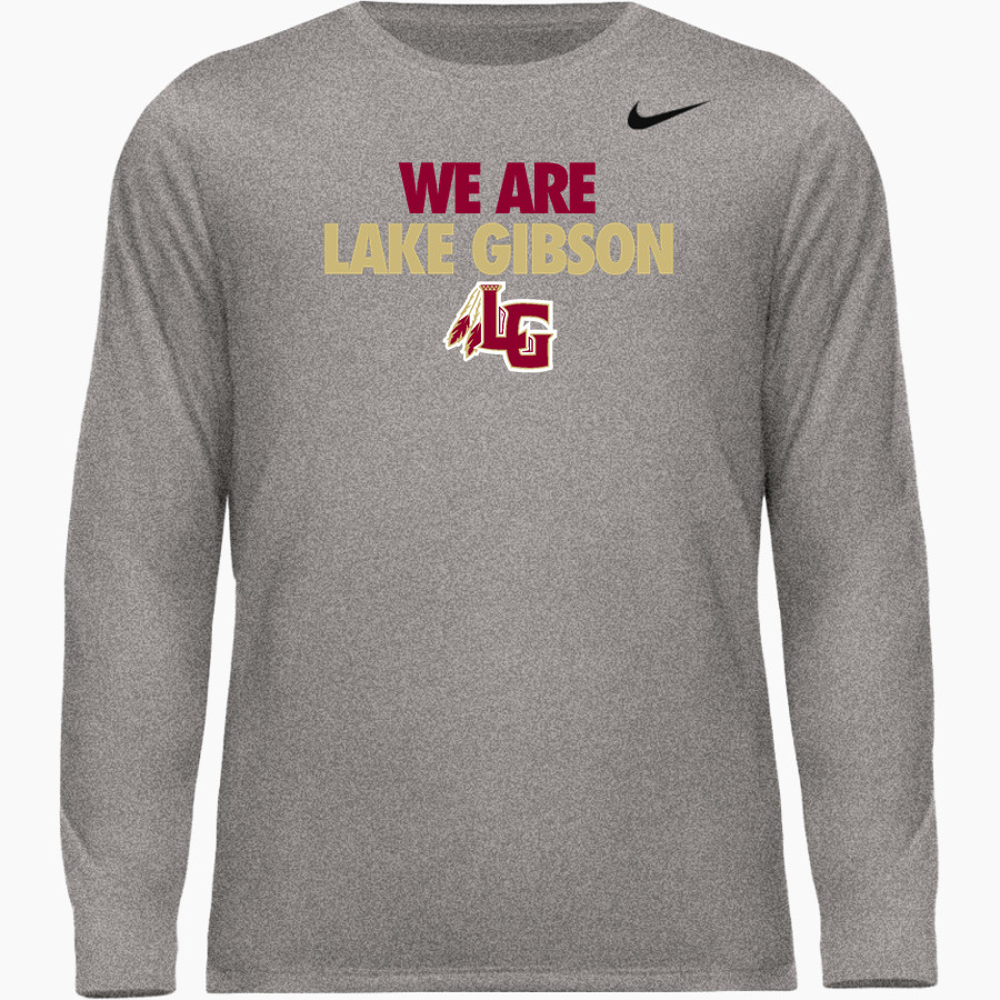 LAKE GIBSON HIGH SCHOOL BRAVES <span class="pdp-name-mascot">LAKE GIBSON BRAVES</span> Nike Men's Team Legend Long Sleeve Tee