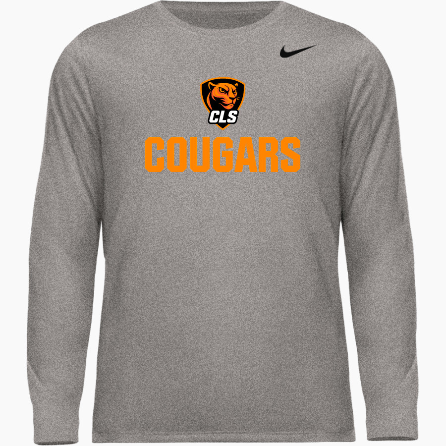 CHRIST LUTHERAN Cougars <span class="pdp-name-mascot">CHRIST LUTHERAN DAY SCHOOL Cougars</span> Nike Men's Team Legend Long Sleeve Tee